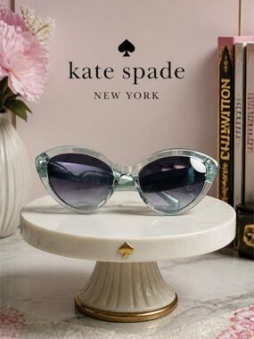 ❤️Price Drop❤️Kate spade Juni/G/S Teal Mint Cat-Eye Sunglasses w/Gradient, Lens